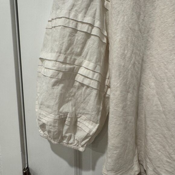 Chicos's Womens Linen 3/4 Sleeve Top XL - Picture 5 of 8